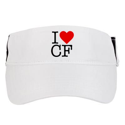 I Love Charlotte Folk Adult Drive Performance Visor