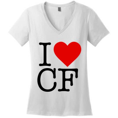 I Love Charlotte Folk Women's V-Neck T-Shirt