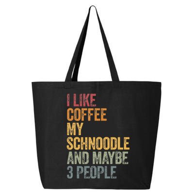 I like coffee my Schnoodle and maybe 3 people Vintage 25L Jumbo Tote