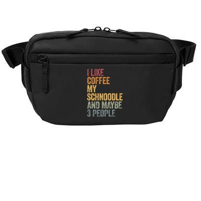 I like coffee my Schnoodle and maybe 3 people Vintage Crossbody Pack