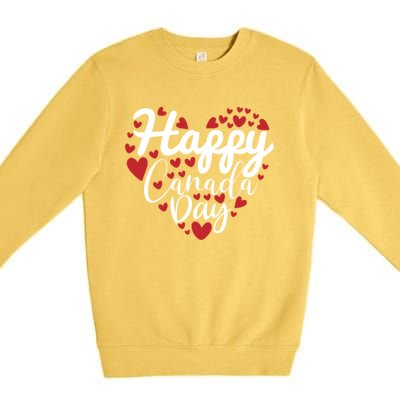 I Love Canada Happy Canada Day Gift Premium Crewneck Sweatshirt