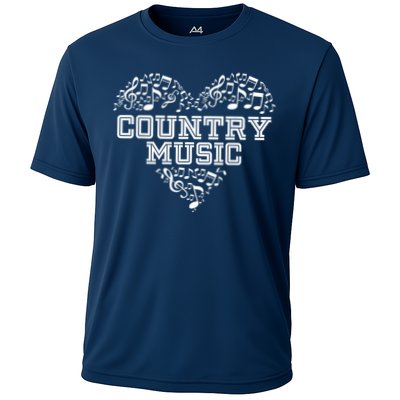 I Love Country Design Country Music Lover  Cooling Performance Crew T-Shirt