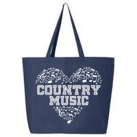 I Love Country Design Country Music Lover  25L Jumbo Tote