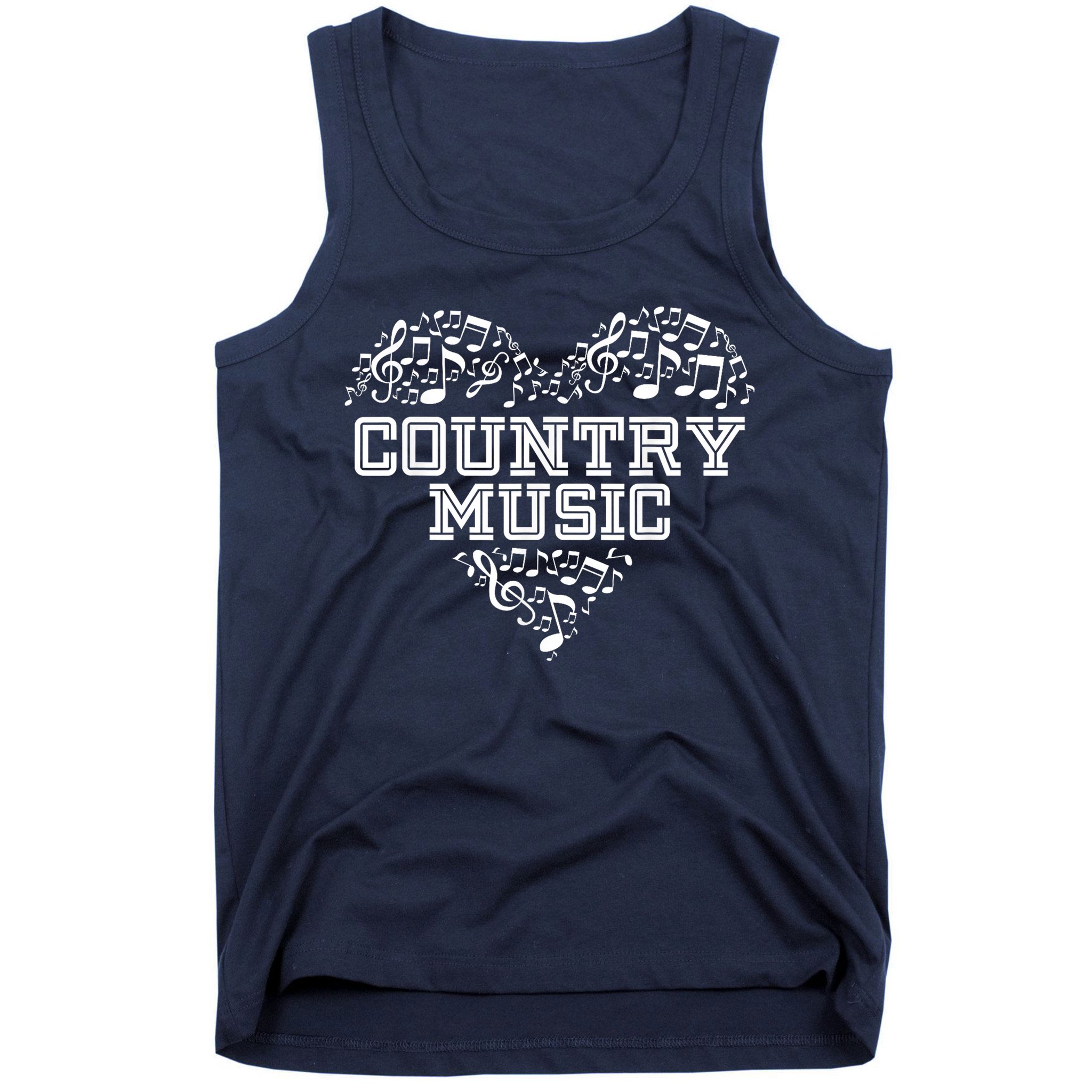 I Love Country Design Country Music Lover  Tank Top