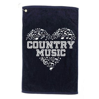I Love Country Design Country Music Lover  Golf Towel