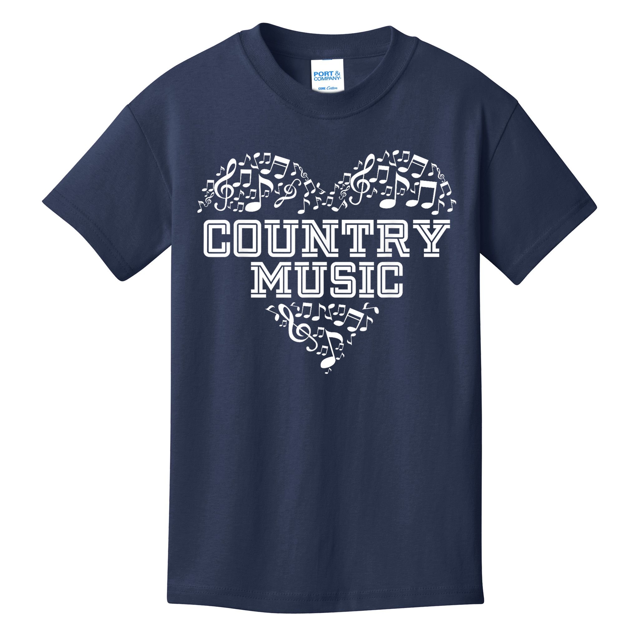 I Love Country Design Country Music Lover  Kids T-Shirt
