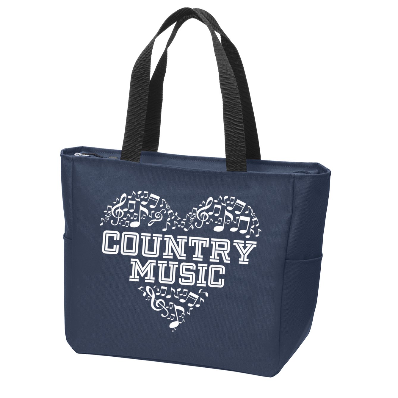 I Love Country Design Country Music Lover  Zip Tote Bag