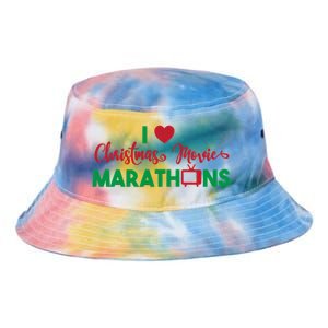 I Love Christmas Movies Marathons Tie Dye Newport Bucket Hat