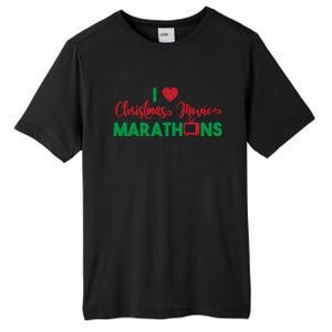 I Love Christmas Movies Marathons Tall Fusion ChromaSoft Performance T-Shirt