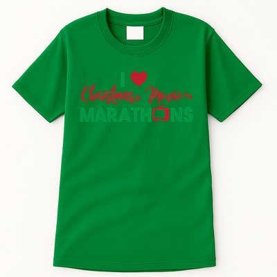 I Love Christmas Movies Marathons Tall T-Shirt