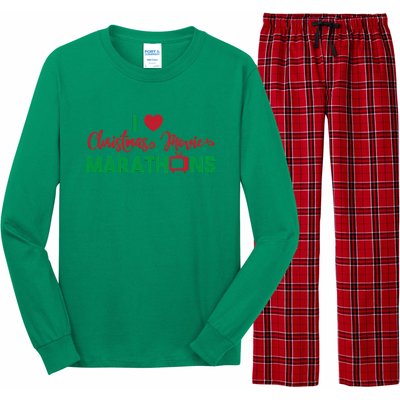 I Love Christmas Movies Marathons Long Sleeve Pajama Set