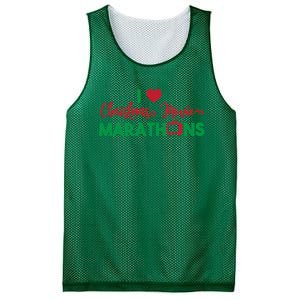 I Love Christmas Movies Marathons Mesh Reversible Basketball Jersey Tank