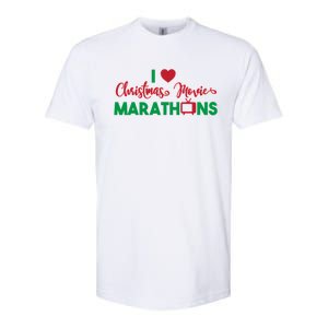 I Love Christmas Movies Marathons Softstyle CVC T-Shirt