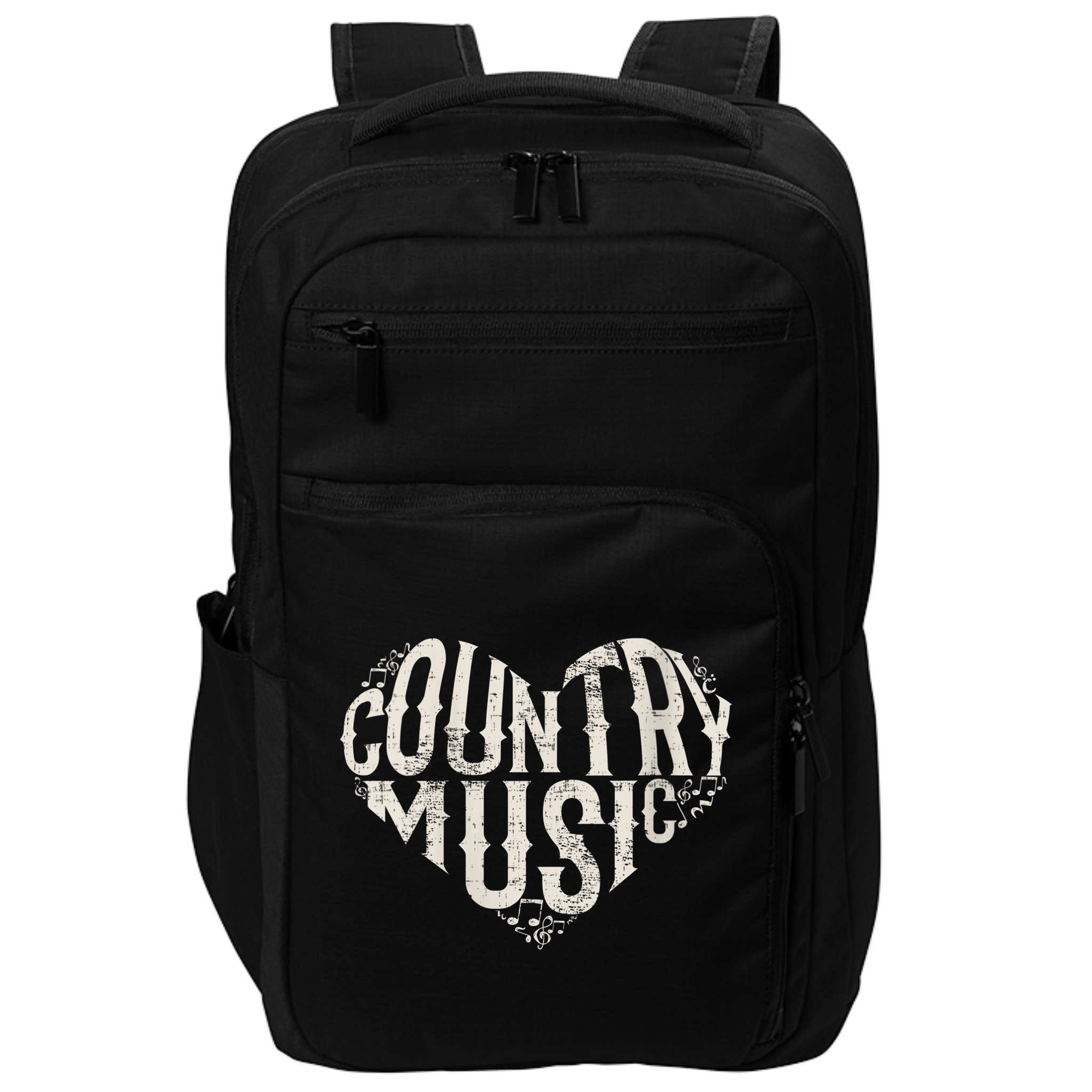 I Love Country Design Country Music Lover Gift Idea Impact Tech Backpack