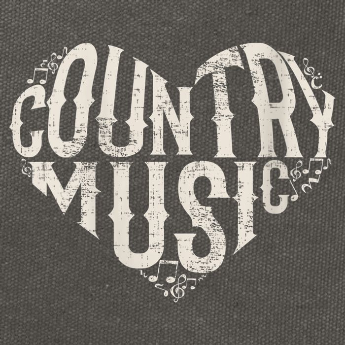 I Love Country Design Country Music Lover Gift Idea Cotton Canvas Backpack