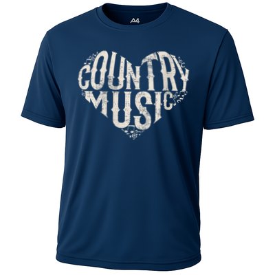 I Love Country Design Country Music Lover Gift Idea Cooling Performance Crew T-Shirt