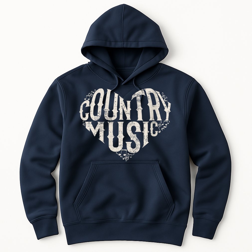 I Love Country Design Country Music Lover Gift Idea Hoodie