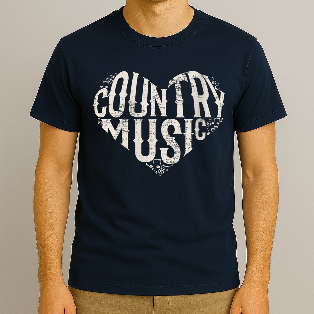 I Love Country Design Country Music Lover Gift Idea T-Shirt