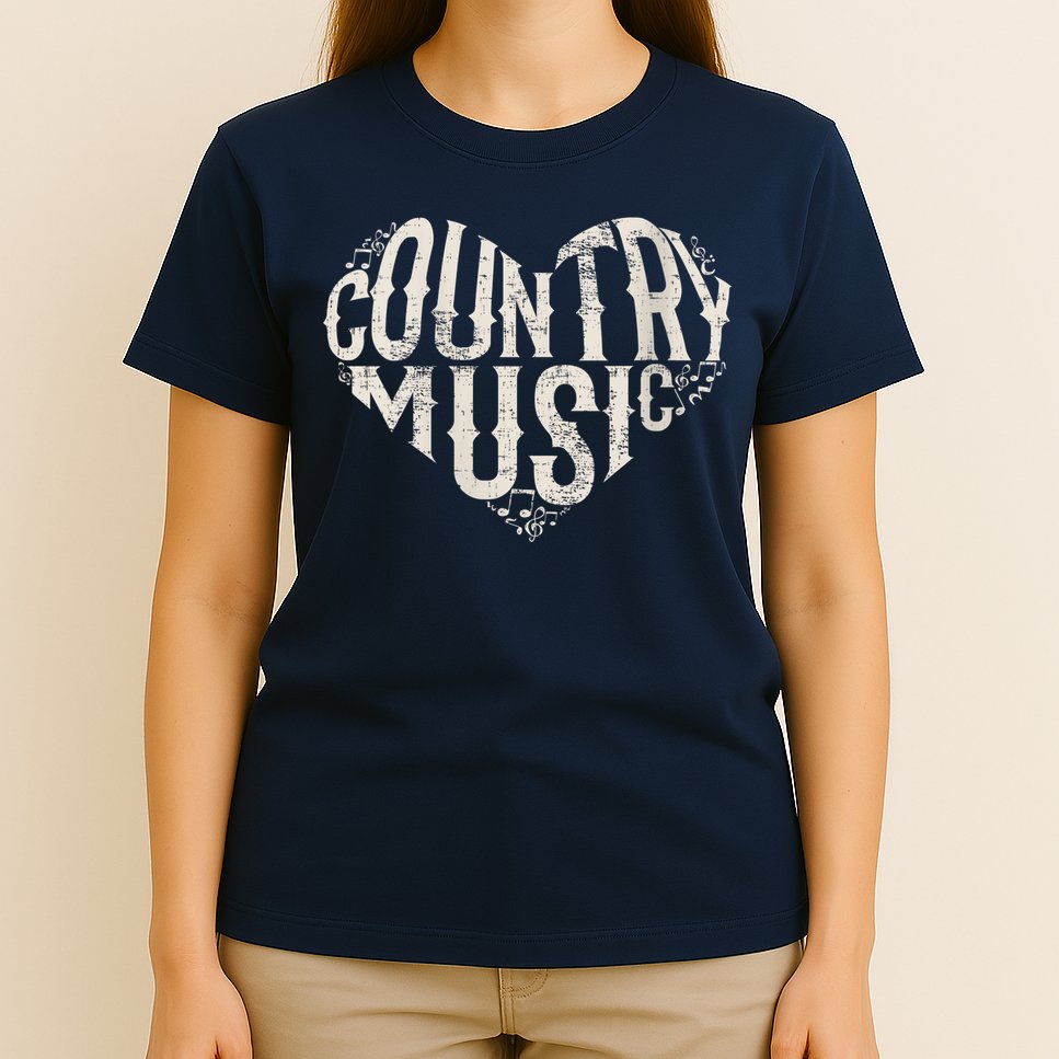 I Love Country Design Country Music Lover Gift Idea T-Shirt