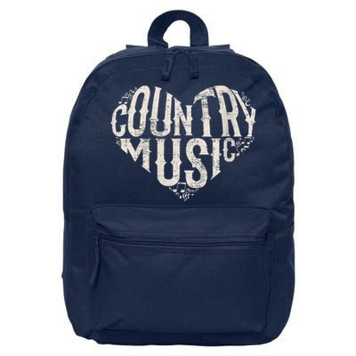 I Love Country Design Country Music Lover Gift Idea 16 in Basic Backpack
