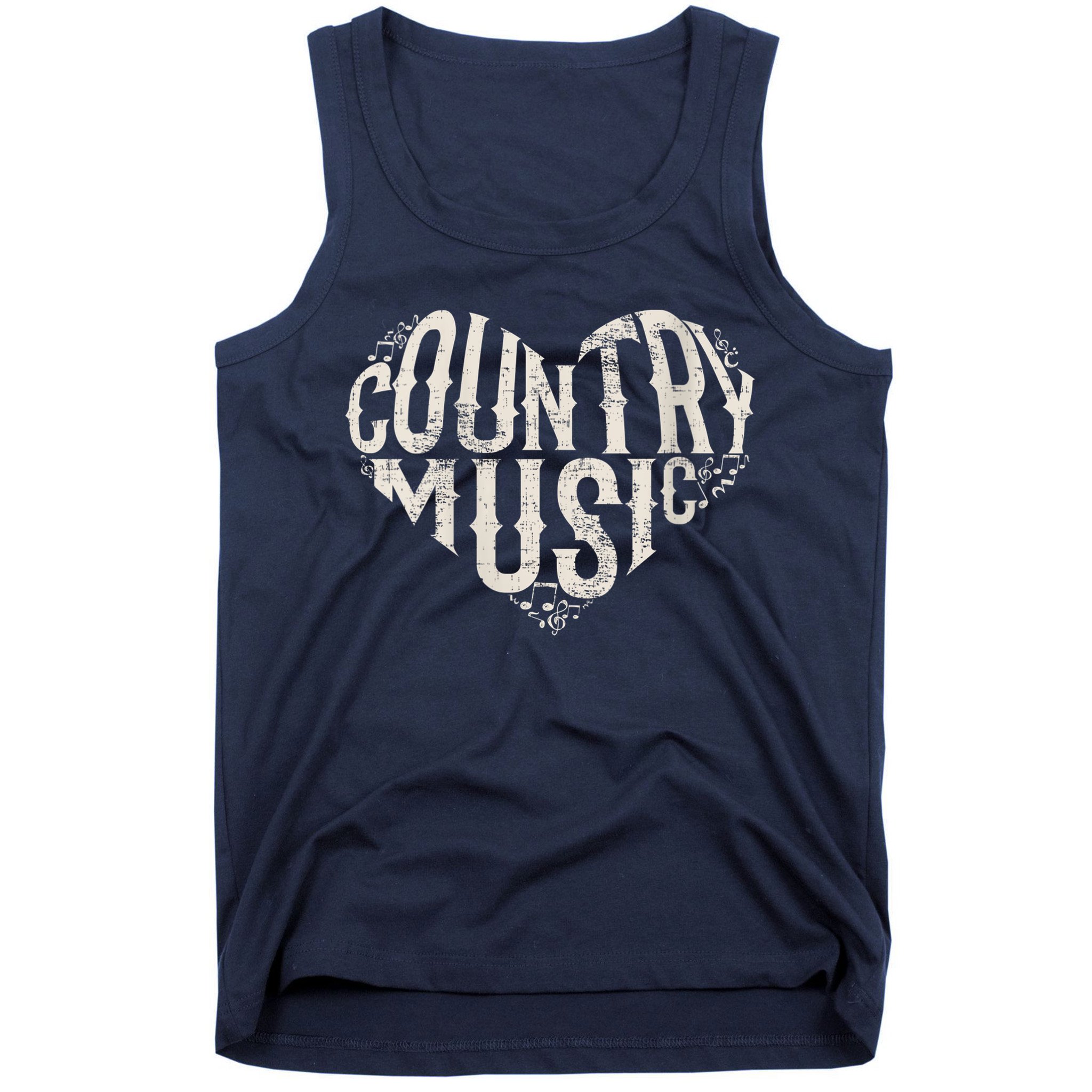 I Love Country Design Country Music Lover Gift Idea Tank Top