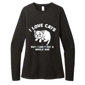 I Love Cats Cant Eat A Whole One Womens CVC Long Sleeve Shirt