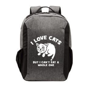 I Love Cats Cant Eat A Whole One Vector Backpack