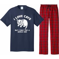 I Love Cats Cant Eat A Whole One Pajama Set