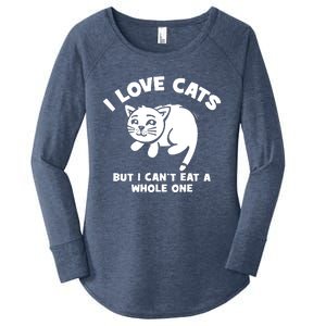 I Love Cats Cant Eat A Whole One Women's Perfect Tri Tunic Long Sleeve Shirt