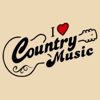 I Love Country Music Drawstring Bag