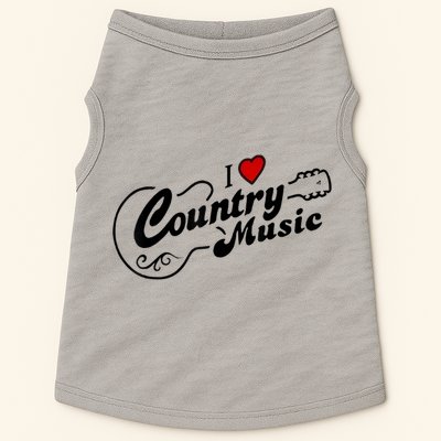 I Love Country Music Doggie Tank