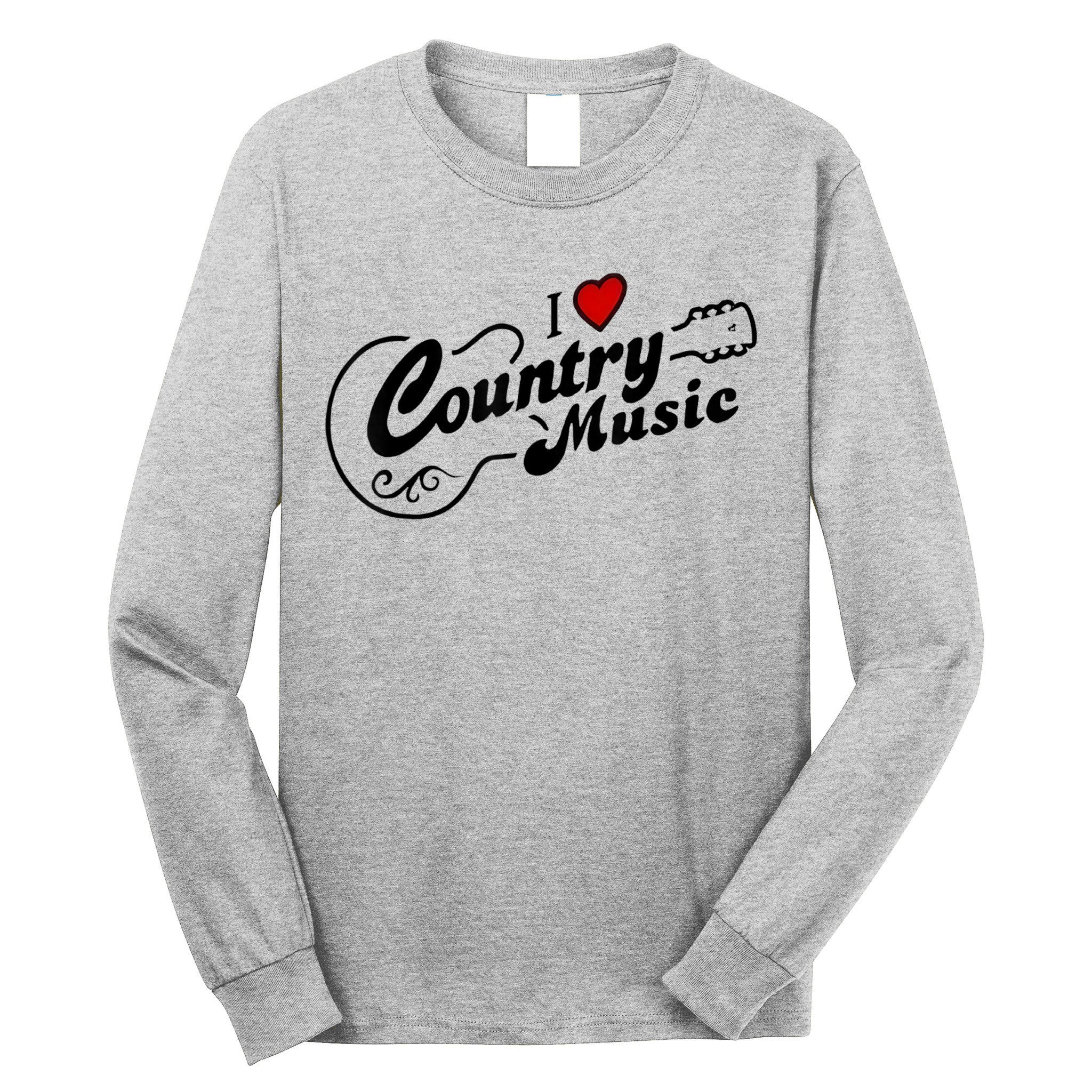 I Love Country Music Long Sleeve Shirt