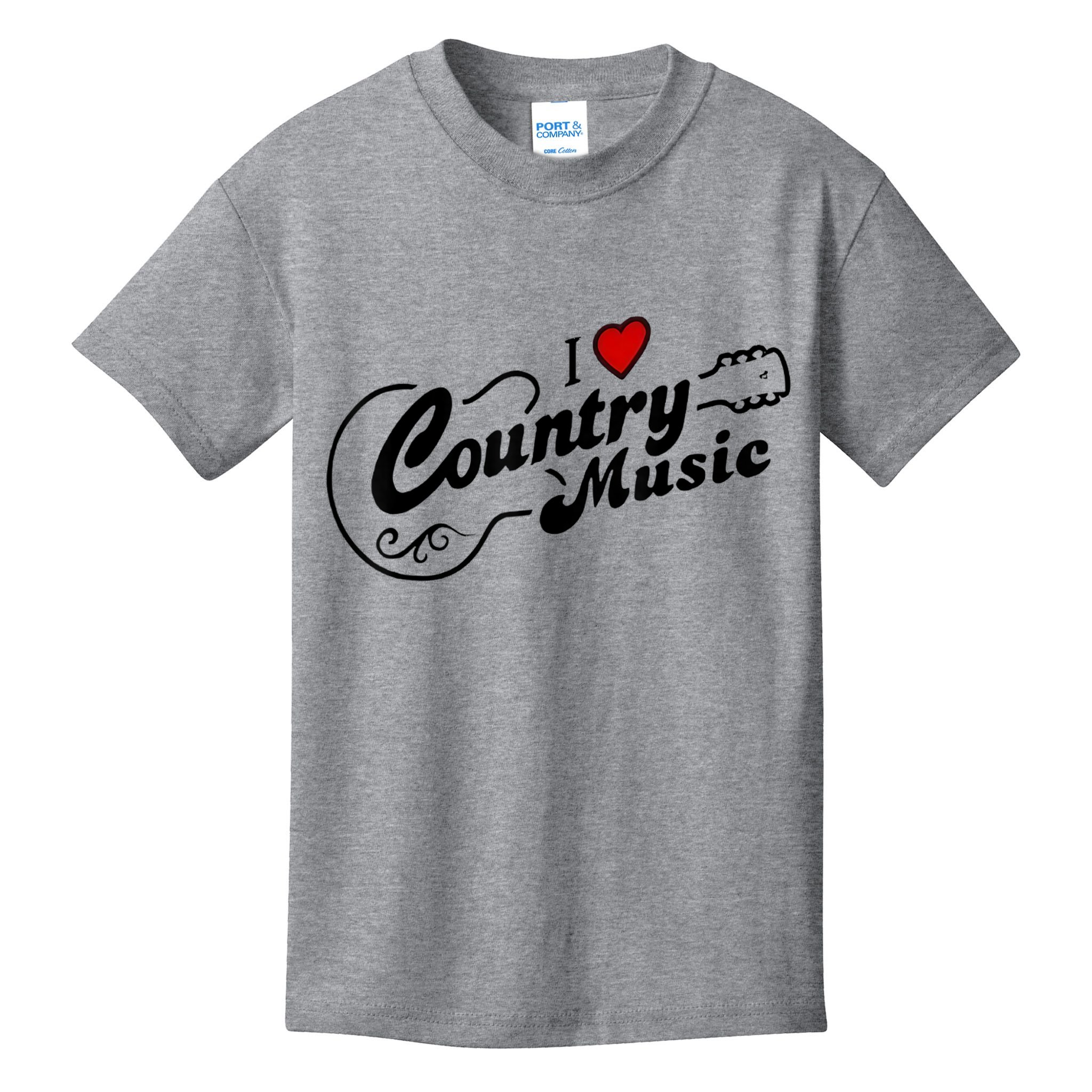 I Love Country Music Kids T-Shirt