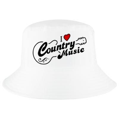 I Love Country Music Cool Comfort Performance Bucket Hat