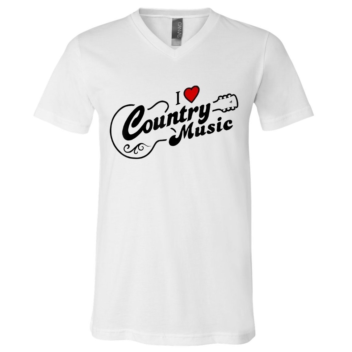 I Love Country Music V-Neck T-Shirt