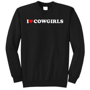 I Love Cow I Heart Cow Lover Funny Cowboy Lover Sweatshirt