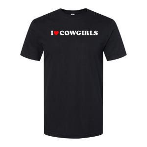 I Love Cow I Heart Cow Lover Funny Cowboy Lover Softstyle CVC T-Shirt