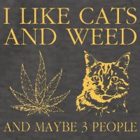 I Like Cats And Weed And Maybe 3 People Vector Backpack