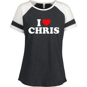 I Love Chris Enza Ladies Jersey Colorblock Tee