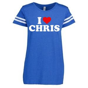 I Love Chris Enza Ladies Jersey Football T-Shirt