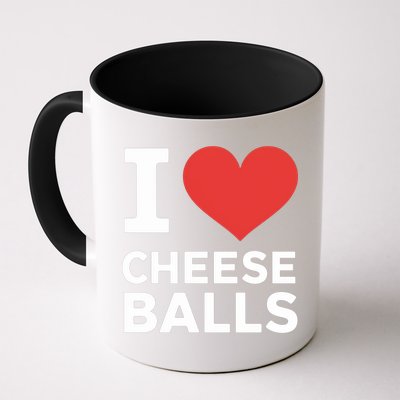 I Love Cheese Balls Funny Foodie Funny Cheese Ball Lover Mug