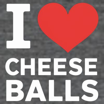 I Love Cheese Balls Funny Foodie Funny Cheese Ball Lover T-Shirt