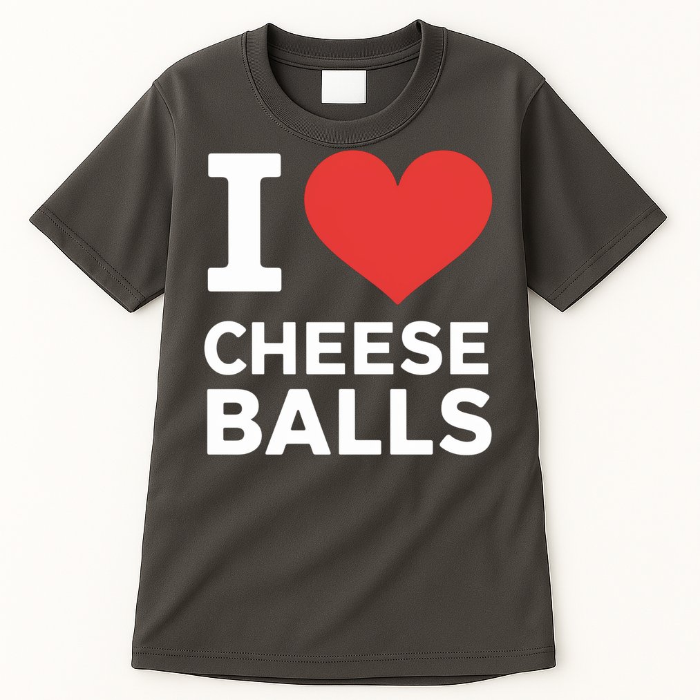 I Love Cheese Balls Funny Foodie Funny Cheese Ball Lover Tall T-Shirt
