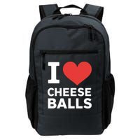 I Love Cheese Balls Funny Foodie Funny Cheese Ball Lover Backpack
