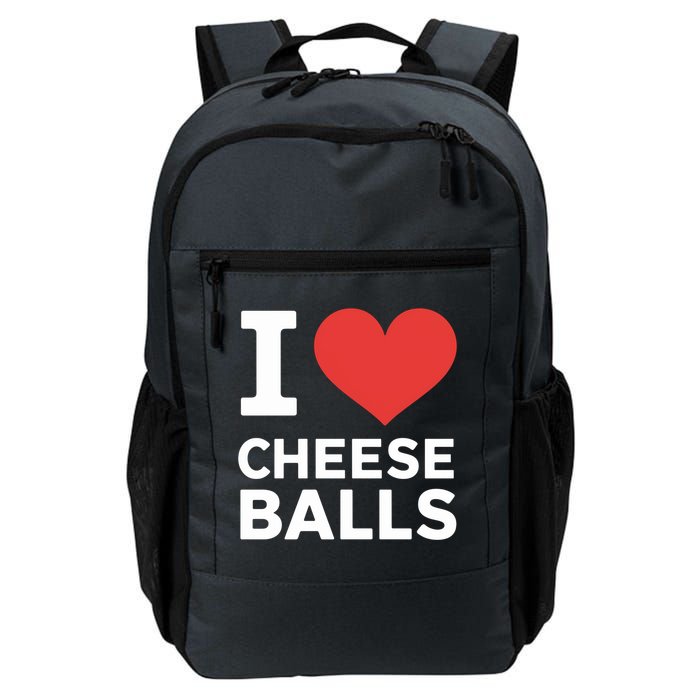 I Love Cheese Balls Funny Foodie Funny Cheese Ball Lover Backpack