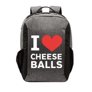 I Love Cheese Balls Funny Foodie Funny Cheese Ball Lover Vector Backpack