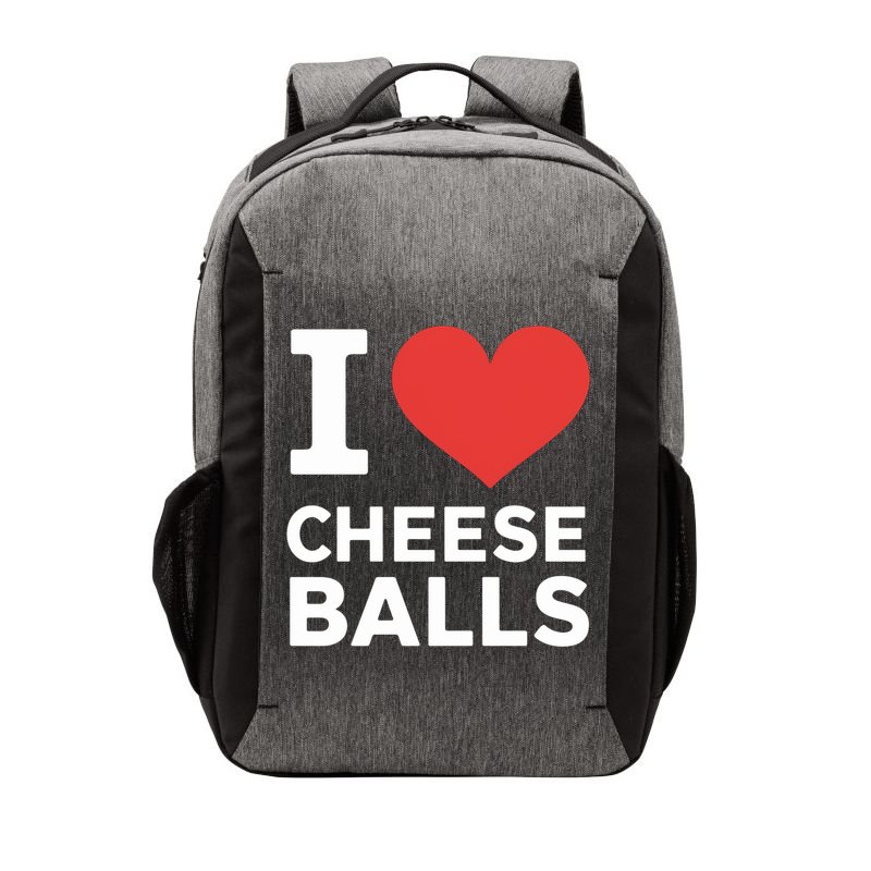 I Love Cheese Balls Funny Foodie Funny Cheese Ball Lover Vector Backpack