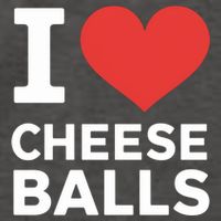 I Love Cheese Balls Funny Foodie Funny Cheese Ball Lover Vector Backpack
