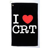 I Love CRT I Heart CRT Tom Golf Towel