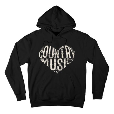 I Love Country Design Country Music Lover Gift Idea Hoodie